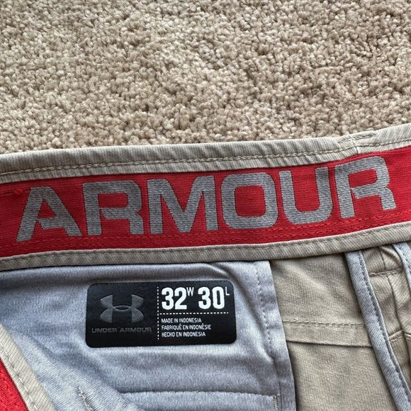 Under Armour Chino Pants Men's 32 x 28 Stretch Cotton Blend Straight Regular - Picture 7 of 16